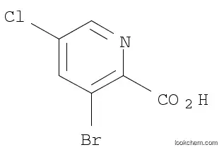 Molecular Structure of 1189513-50-5 (3-Bromo-5-chloropyridine-2-carboxylic acid)